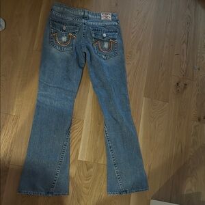 True Religion Blue woodstock bell bottoms Jeans